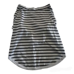 Sz XXL white black striped dog pet shirt cotton material new